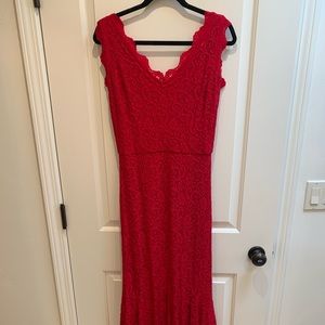 Prom/formal dress red lace